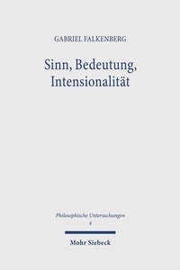 Abbildung von: Sinn, Bedeutung, Intensionalität - Mohr Siebeck