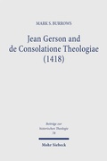 Cover: Jean Gerson and de Consolatione Theologiae (1418) - Mohr Siebeck