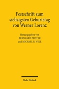 Abbildung von: Festschrift zum siebzigsten Geburtstag von Werner Lorenz - Mohr Siebeck