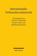 Abbildung von: Internationales Verbraucherschutzrecht - Mohr Siebeck