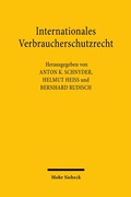 Bild: Internationales Verbraucherschutzrecht - Mohr Siebeck