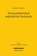 Abbildung von: Wissenschaftsfreiheit außerhalb der Hochschule - Mohr Siebeck