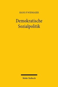 Abbildung von: Demokratische Sozialpolitik - Mohr Siebeck