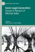 Cover: Socio-Legal Generation - Palgrave Macmillan