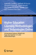 Cover: Higher Education Learning Methodologies and Technologies Online - Springer