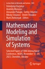 Cover: Mathematical Modeling and Simulation of Systems - Springer