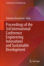 Cover: Proceedings of the 3rd International Conference Engineering Innovations and Sustainable Development - Springer