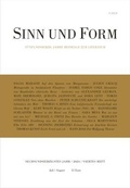 Cover: Sinn und Form 4/2024 - SINN und FORM