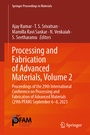 Cover: Processing and Fabrication of Advanced Materials, Volume 2 - Springer