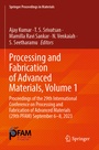Cover: Processing and Fabrication of Advanced Materials, Volume 1 - Springer