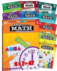 Enlarge image Cover: 180 Days (TM): Math PK-8: 10-Book Set - Shell Educational Publishing