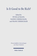 Cover: Is It Good to Be Rich? - Mohr Siebeck