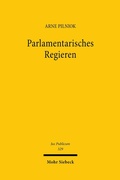 Abbildung von: Parlamentarisches Regieren - Mohr Siebeck