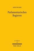 Cover: Parlamentarisches Regieren - Mohr Siebeck