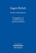 Cover: Eugen Ehrlich - Mohr Siebeck