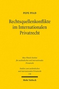 Abbildung von: Rechtsquellenkonflikte im Internationalen Privatrecht - Mohr Siebeck