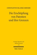Cover: Die Ersch&ouml;pfung von Patenten und ihre Grenzen - Mohr Siebeck