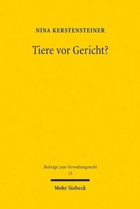 Abbildung von: Tiere vor Gericht? - Mohr Siebeck
