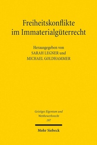 Abbildung von: Freiheitskonflikte im Immaterialgüterrecht - Mohr Siebeck