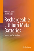 Cover: Rechargeable Lithium Metal Batteries - Springer
