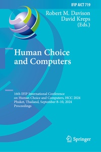 Abbildung von: Human Choice and Computers - Springer