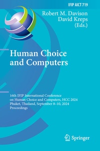 Enlarge image Cover: Human Choice and Computers - Springer
