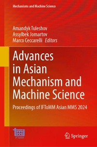Enlarge image Cover: Advances in Asian Mechanism and Machine Science - Springer