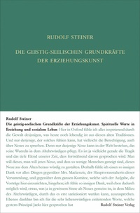 Abbildung von: Die geistig-seelischen Grundkräfte der Erziehungskunst - Rudolf Steiner Verlag
