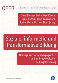 Abbildung von: Soziale, informelle und transformative Bildung - Verlag Barbara Budrich