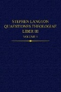 Cover: Stephen Langton, Quaestiones Theologiae - Oxford University Press