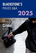 Bild: Blackstone's Police Q&A's Volume 1: Crime 2025 - Oxford University Press