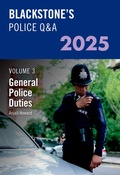 Bild: Blackstone's Police Q&A's Volume 3: General Police Duties 2025 - Oxford University Press