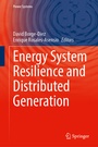 Cover: Energy System Resilience and Distributed Generation - Springer