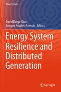 Cover: Energy System Resilience and Distributed Generation - Springer