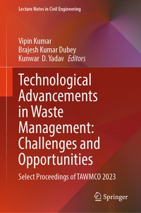 Enlarge image Cover: Technological Advancements in Waste Management: Challenges and Opportunities - Springer