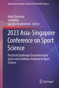 Cover: 2023 Asia-Singapore Conference on Sport Science - Springer
