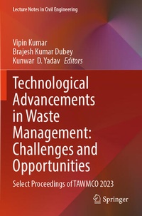 Enlarge image Cover: Technological Advancements in Waste Management: Challenges and Opportunities - Springer