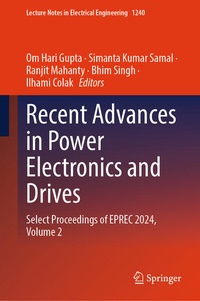 Enlarge image Cover: Recent Advances in Power Electronics and Drives - Springer