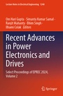 Cover: Recent Advances in Power Electronics and Drives - Springer