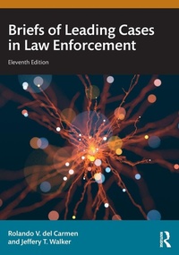 Bild: Briefs of Leading Cases in Law Enforcement - Routledge