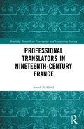 Cover: Professional Translators in Nineteenth-Century France - Routledge