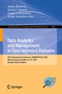 Cover: Data Analytics and Management in Data Intensive Domains - Springer