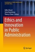Cover: Ethics and Innovation in Public Administration - Springer