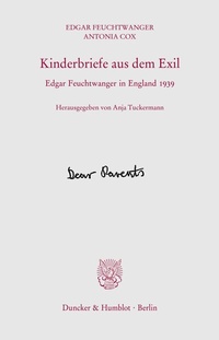 Abbildung von: Kinderbriefe aus dem Exil - Duncker & Humblot