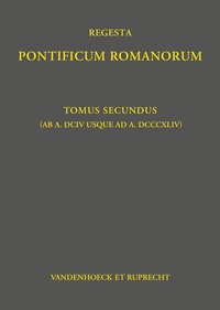 Bild: Regesta Pontificum Romanorum - Vandenhoeck & Ruprecht