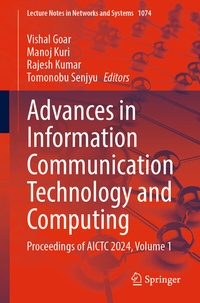 Enlarge image Cover: Advances in Information Communication Technology and Computing - Springer