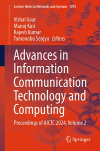 Enlarge image Cover: Advances in Information Communication Technology and Computing - Springer