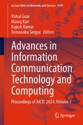 Cover: Advances in Information Communication Technology and Computing - Springer