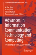 Cover: Advances in Information Communication Technology and Computing - Springer