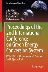 Enlarge image Cover: Proceedings of the 2nd International Conference on Green Energy Conversion System - Springer